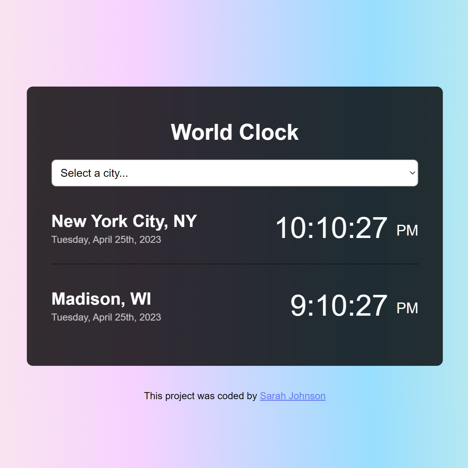 World Clock App